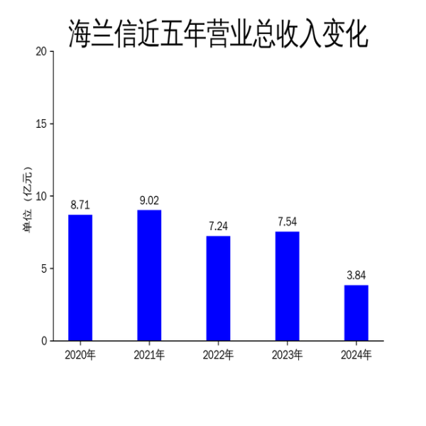 大圣策略 海兰信2024年财报: 营收下滑49%, 净利润扭亏为盈